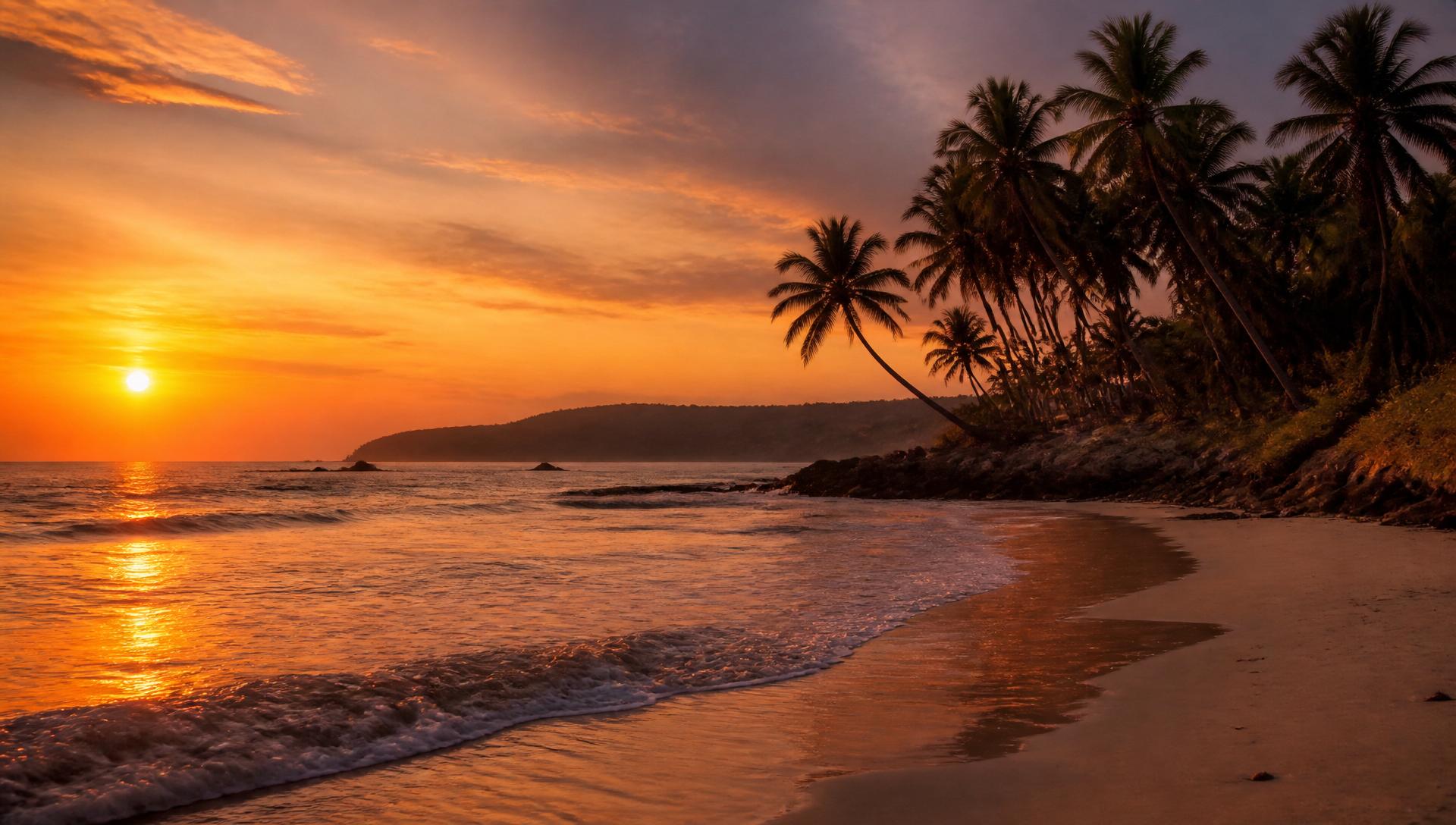 Goa beach sunset — Susegad experiences